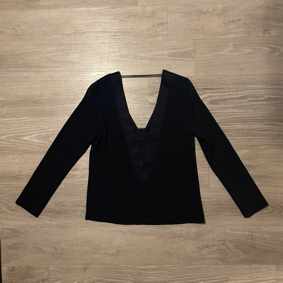 Navy Intermix Top - Picture 2 of 9